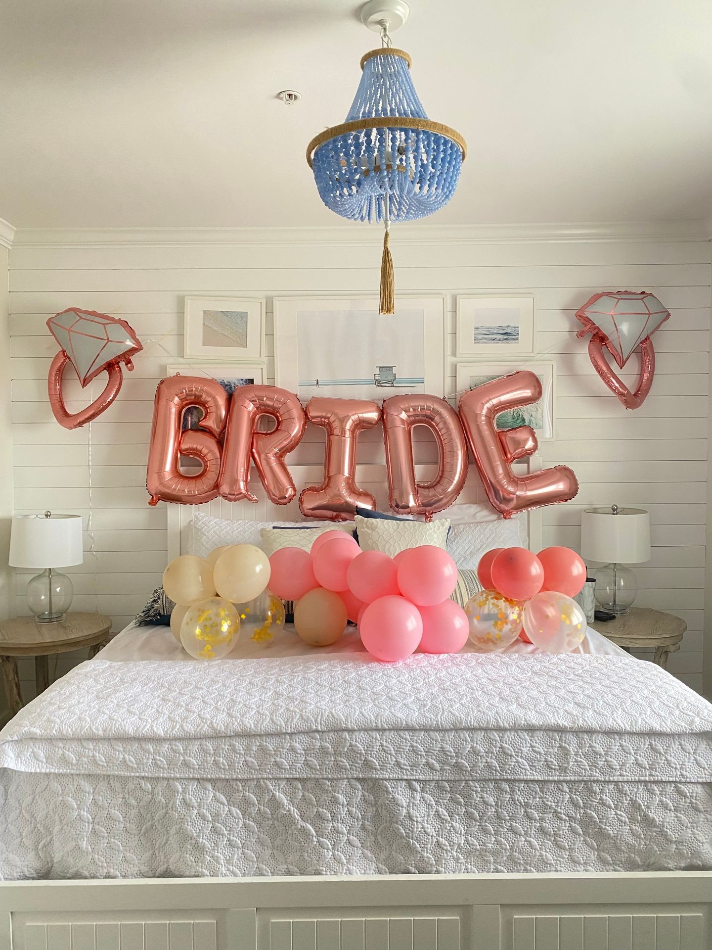 Bachelorette party bridesmaids ocean city maryland balloons bride to be maid of honor